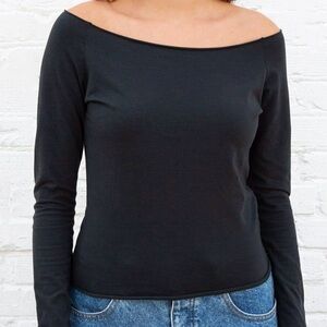 Brandy Melville Black Long Sleeve Top